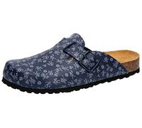 Lico Zapatillas unisex Bioline Clog Print, azul, gris, 36 EU