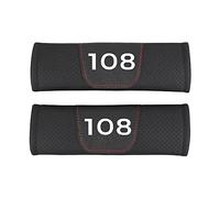 LICOME 2 Pcs Fundas Cinturón Seguridad de Coche para Peugeot 108, Asiento Almohadillas Cinturon Proteccion Cubiertas, Hombro de Seguridad Extraíbley Coche,A