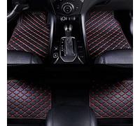 LICOME Alfombrillas de Coche para KIA Picanto 2017 2018 2019-2024 LHD, Cuero Alfombras de Coche Moqueta Impermeable Personalizadas, Todo Clima Protección Forro de Piso de Coche,C Black+Red