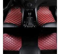 LICOME Alfombrillas de Coche para Mercedes Benz GLE 250d 300d 320 350 350d LHD, Cuero Alfombras de Coche Moqueta Impermeable Personalizadas, Todo Clima Protección Forro de Piso de Coche,J Wine Red