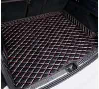 LICOME Coche Alfombrillas Maletero para Audi RS Q8 2021-2024, Funda Maletero de Cuero Protector Impermeable Antideslizante Forro para Maleteros Alfombra Accesorios,D Black+Red