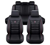LICOME Funda Asiento Coche para Renault Clio 4 IV 2015 2016, Juego Completo de Fundas para Asientos Delanteros y Traseros, Impermeables, Cuero Sintético Negro