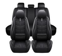 LICOME Fundas Asientos Coche para Opel Corsa F/e-Corsa 2019 2020 2021 2022 2023, Juego Completo de Fundas de Cuero para Asientos de Coche, Cubreasientos Protección del Asiento,B Black