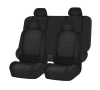 LICOME Fundas Asientos Coche para Skoda Fabia Mk2 (5J) 2008 2009 2010 2011 2012 2013 2014, Completo Juegos Cubreasientos Protectores Delanteros y Traseros, Cómodo Forro de Asientos Coche,B Black