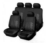 LICOME Fundas de Asiento de Coche para Suzuki Vitara 2016-2020, Juego Completo Delanteros y Traseros, Transpirables Antideslizantes Protector Cubreasientos,A Black
