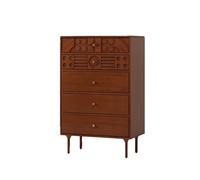 LICONG-2020 Cajones Cómoda Cómoda de 5 cajones, cómoda con Tiradores Dorados, Madera Patas, mesita Noche for Dormitorio, Sala Estar