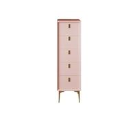 LICONG-2020 Cajones Cómoda Cómoda for Dormitorio, cómoda de Almacenamiento Moderna contra la Pared, Organizador Madera Extremadamente Estrecho(Pink-A)