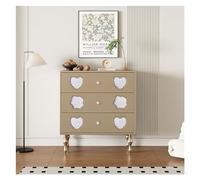 LICONG-2020 Cajones Cómoda Mesita de Noche for Dormitorio, cómoda con cajones, Almacenamiento Madera, Mesa Auxiliar for sofá for Sala Estar, Entrada(Champagne)