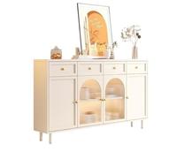 LICONG-2020 Gabinete de vajilla Aparador de losa Piedra for Cocina, Sala Estar, Armario Almacenamiento, Mueble té con cajones