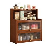 LICONG-2020 Gabinete de vajilla Aparador pequeño for Cocina, hogar, té, café, aparador, Sala de Estar, Armario for Tazas Agua