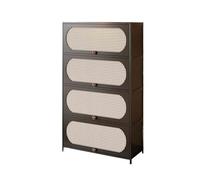 LICONG-2020 Gabinete de vajilla Librería esquinera ensanchada, estantería de pie for salón con cajones