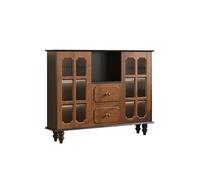 LICONG-2020 Gabinete de vajilla Mueble de Almacenamiento for Sala Estar, aparador Comedor Madera Maciza, Mueble Lateral Estrecho Ultrafino 20 cm