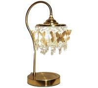 LICONG-2020 Lámpara de mesa Lámpara de mesa concha for dormitorio, mesita noche, cálida decoración romántica, cristal natural