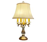 LICONG-2020 Lámpara de mesa Lámpara de noche for dormitorio, cálida decoración tallada, escritorio cristal for sala estar del hogar