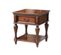 LICONG-2020 Mesa Auxiliar Mesa Auxiliar de Madera for sofá, Estilo Vintage, con Espacio Almacenamiento, pequeña Mesa Cuadrada for Sala Estar, Mueble for