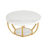 LICONG-2020 Mesa Auxiliar Mesa Auxiliar de sofá con Estructura Metal sólida y Redonda for Oficina, cafetería, Mesa pequeña