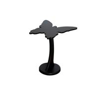 LICONG-2020 Mesa Auxiliar Mesa Auxiliar de sofá Vintage, Mesa Almacenamiento móvil, Elegante Centro, mesita Noche Madera(Negro)