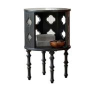 LICONG-2020 Mesa Auxiliar Mesa de Esquina Vintage Negra for sofá, Mueble Auxiliar for Sala Estar, Mesa Centro, Almacenamiento con diseño Hueco