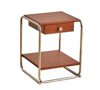 LICONG-2020 Mesa Auxiliar Mesita de Noche Retro, Mesa Auxiliar for Sala Estar, Minimalista for sofá, Almacenamiento Multicapa