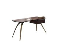 LICONG-2020 Mesa de PC Escritorio Minimalista Moderno de Lujo de Madera Maciza, Escritorio pequeño for Oficina en casa, diseño Creativo, Mesa de Estudio for PC(160x60x75cm)