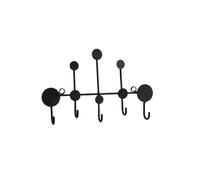 LICONG-2020 Perchero colgante Gancho de pared creativo nórdico for almacenamiento, llavero, perchero for habitación, decoración del hogar, entrada, negro, dorado, 1 ud(Negro)