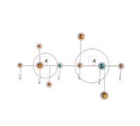 LICONG-2020 Perchero colgante Perchero de pared creativo con 6 ganchos, perchero decorativo for llaves, ideal for entrada, dormitorio y porche(Blanco)