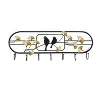 LICONG-2020 Perchero colgante Perchero de pared negro, ganchos for colgar abrigos, perchero decorativo for con 7