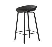 LICONG-2020 Taburetes de Bar Taburete de Bar Madera for el hogar, Restaurante, Isla, Silla Alta Hierro, Color Negro(Pequeño)