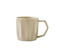 LICONG-2020 Tazas de café Taza de café con textura espejo, dos colores, 1 taza cerámica, capacidad 9.3 oz for amigas o parejas la escuela(Blanco)