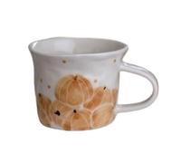 LICONG-2020 Tazas de café Taza de cerámica con forma calabaza pequeña pintada a mano for el hogar, cafetería, restaurante occidental