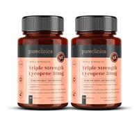 Licopeno 50 mg - 360 tabletas (2 x 180) | Suministro de 12 meses | Suplemento antioxidante de triple fuerza | Extracto de tomate de alta potencia | Vegano, sin OMG, fabricado en el Reino Unido
