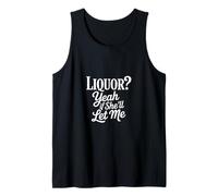 Licor Gracioso, sí, si Ella me Deja Decir Hombres Camiseta sin Mangas