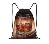 Licor Marrón En Taza Hombre Mujer Bolsa De Deporte Gran Capacidad Mochila De Cuerdas Con Cordón Mochila Con Cordón Para Viaje Fútbol Senderismo