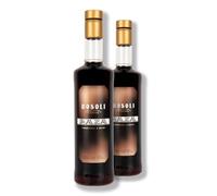 Licor Rosoli 17º, Base de Aguardiente Seco y Café, (Pack de 2 Botellas de 0,70L)