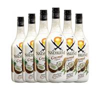 Licores Antonio Nadal Nadaluxe Coconut Botella Misil 1 L (Caja de 6 Botella Misil de 1 L)