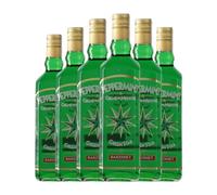 Licores Bardinet Green Star Peppermint Creme de Menthe Menta 70 cl (Caja de 6 Botellas de 70 cl)