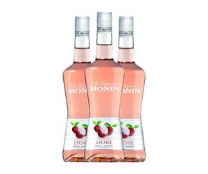 Licores MoninCocktail Lychee Litchi 70 aja de 3 Botellas de 70 cl)