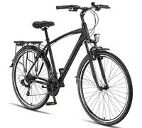 Licorne Bike Bicicleta de trekking premium de 28 pulgadas - Bicicleta para hombre, niño, mujer y hombre - 21 velocidades - Bicicleta de ciudad para hombre - Bicicleta de hombre - Life M-V-ATB