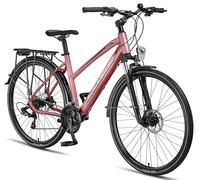 Licorne Bike Bicicleta de Trekking Premium Touring en 28 Pulgadas de Aluminio con Freno de Disco para niños, niñas, Mujeres y Hombres - 21 velocidades - Bicicleta de montaña - Crossbike