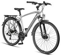 Licorne Bike Bicicleta de trekking Premium Touring en 28 pulgadas de aluminio con freno de disco para niños, niñas, mujeres y hombres - 21 velocidades - bicicleta de montaña - Crossbike