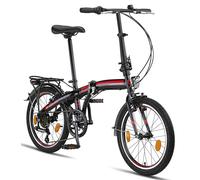 Licorne Bike Conseres - Bicicleta plegable de 20 pulgadas para hombre y mujer, 6 marchas