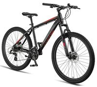 Licorne Bike Diamond Plus - Bicicleta de montaña de 27.5 pulgadas, cambio Shimano de 24 velocidades, frenos de disco hidráulicos, horquilla con bloqueo, cierre rápido para rueda delantera y trasera