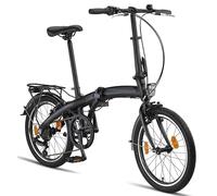 Licorne Bike Phoenix 2D, bicicleta plegable de aluminio, 20 pulgadas, freno de disco, freno de disco, bicicleta plegable para hombre y mujer, 7 marchas, cambio de cadena, bicicleta de ciudad, StVZO