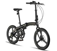 Licorne Bike Phoenix 2D Cross Bicicleta plegable de aluminio de 20 pulgadas, freno de disco, bicicleta plegable para hombre y mujer, 7 marchas, marco de aluminio