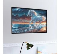 Licorne de rêve Dans Les vagues Puzzle 1000 Piezas Estera Portátil Antideslizante Faune Sauvage Rompecabezas Familiar para Hombres Y Mujeres Aliviar Estrés Decoración Hogar 1000 PCS