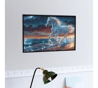 Licorne de rêve Dans Les vagues Puzzles 300 Piezas Estera Portátil Familiar Faune Sauvage Rompecabezas para Adultos Aliviar Estrés 3D Maquetas Construir DIY Moderno 300 PCS