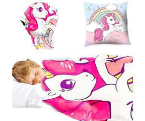 Licorne Silk-Touch Plus KL811211 - Cojín con Forro Polar Suave y Mullido, diseño de Licensing Kids