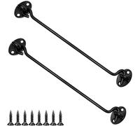 LICQIC 2Pcs Cerraduras de Gancho para Puerta de Granero, Gancho para Puerta y Pestillo de ojo, Ganchos de Cabina y Pestillo de ojo, Gancho Giratorio,Gancho de Ventana