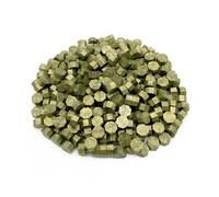 LICQIC 300 Piezas Cuentas de Sello de Cera, Cera para Sellos de Lacre Verde, Perlas de Cera para Lacrar Octogonales, para Sellos de Cera, Cartas, Tarjetas, Envoltura de Regalos