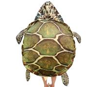 Licsaliwe Almohada Gigante de caparazón de Tortuga portátil: Lindo Disfraz de Tortuga Marina para niños y Adultos, escondite de Felpa Suave para Relajarse y Jugar, 100 cm